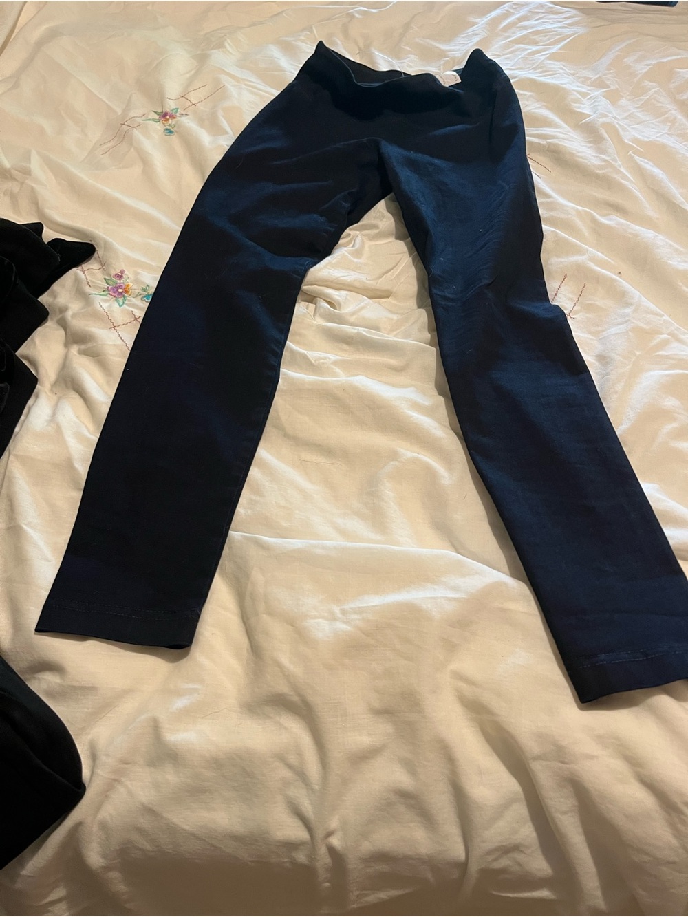 White House Black Market Navy Stretch Leggings